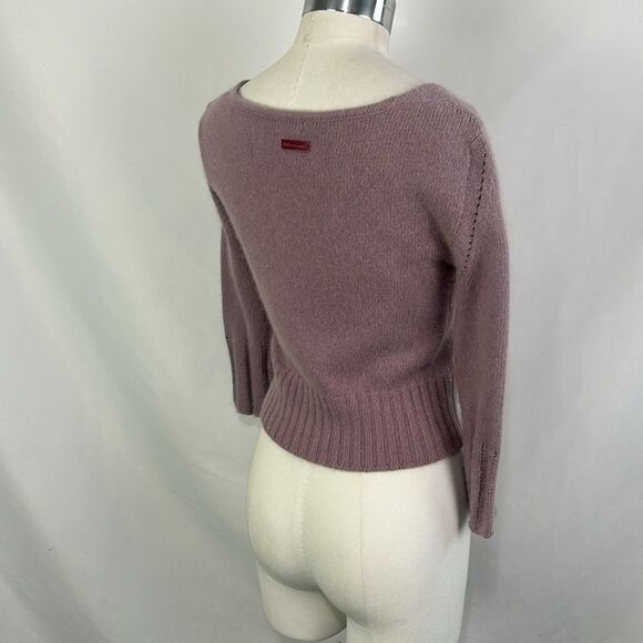 Dolce and Gabbana Lavender Crop Jeweled Button Cardigan - Picture 5 of 8